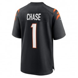 Cincinnati Bengals Ja Marr Chase 1 Nike Black 2021 Draft NFL Jersey