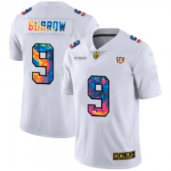 Cincinnati Bengals Joe Burrow 9 Nike 2020 Multicolor White NFL Jersey Cincinnati Bengals Joe Burrow 9 Nike 2020 Multicolor White NFL Jersey