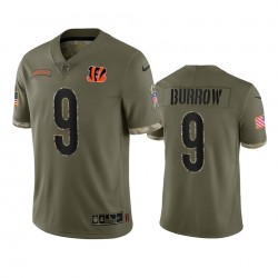Cincinnati Bengals Joe Burrow 9 Nike 2022 Salute to Service NFL Jersey Cincinnati Bengals Joe Burrow 9 Nike 2022 Salute to Service NFL Jersey