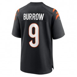 Cincinnati Bengals Joe Burrow 9 Nike Black 2021 Draft NFL Jersey