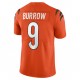 Cincinnati Bengals Joe Burrow 9 Nike Orange 2021 Draft NFL Jersey