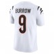 Cincinnati Bengals Joe Burrow 9 Nike White 2021 Draft NFL Jersey