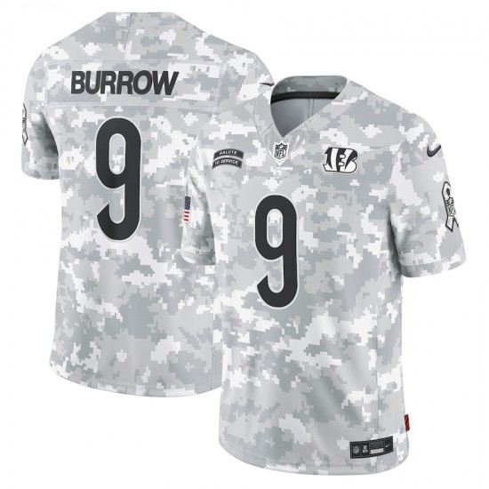 Cincinnati Bengals Joe Burrow Nike 2024 Salute to Service NFL Jersey