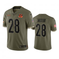 Cincinnati Bengals Joe Mixon 28 Nike 2022 Salute to Service NFL Jersey Cincinnati Bengals Joe Mixon 28 Nike 2022 Salute to Service NFL Jersey