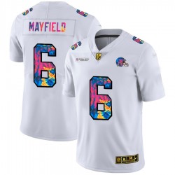 Cleveland Browns Baker Mayfield 6 Nike 2020 Multicolor White NFL Jersey Cleveland Browns Baker Mayfield 6 Nike 2020 Multicolor White NFL Jersey