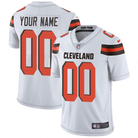 Cleveland Browns Custom White NFL Jersey