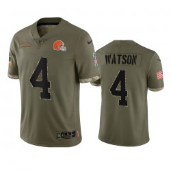 Cleveland Browns Deshaun Watson 4 Nike 2022 Salute to Service NFL Jersey Cleveland Browns Deshaun Watson 4 Nike 2022 Salute to Service NFL Jersey