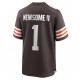 Cleveland Browns Gregory Newsome II 1 Nike Brown 2021 Draft NFL Jersey