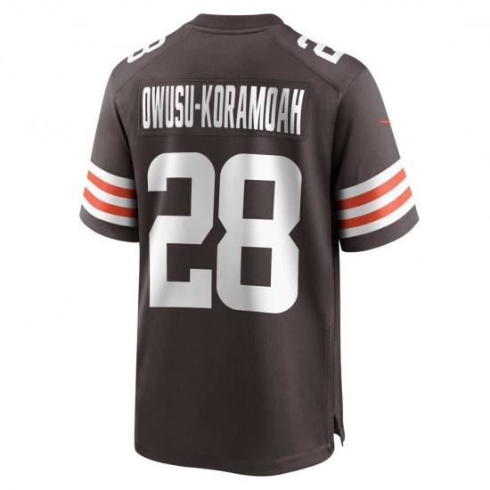 Cleveland Browns Jeremiah Owusu-Koramoah 28 Nike Brown 2021 Draft NFL Jersey