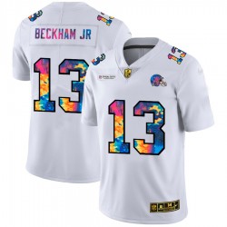 Cleveland Browns Odell Beckham Jr. 13 Nike 2020 Multicolor White NFL Jersey Cleveland Browns Odell Beckham Jr. 13 Nike 2020 Multicolor White NFL Jersey