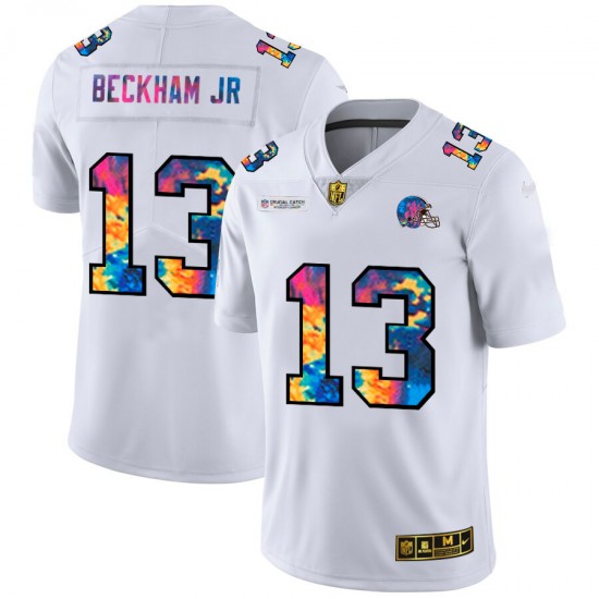 Cleveland Browns Odell Beckham Jr. 13 Nike 2020 Multicolor White NFL Jersey