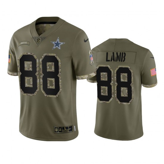 Dallas Cowboys CeeDee Lamb 88 Nike 2022 Salute to Service NFL Jersey