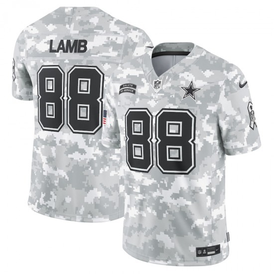 Dallas Cowboys CeeDee Lamb Nike 2024 Salute to Service NFL Jersey