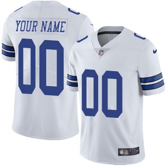 Dallas Cowboys Custom Nike White NFL Jersey