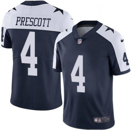 Dallas Cowboys Dak Prescott 4 Nike Throwback Alternate NFL Jersey