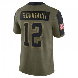 Dallas Cowboys Roger Staubach 12 Nike 2021 Salute to Service NFL Jersey