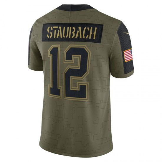 Dallas Cowboys Roger Staubach 12 Nike 2021 Salute to Service NFL Jersey