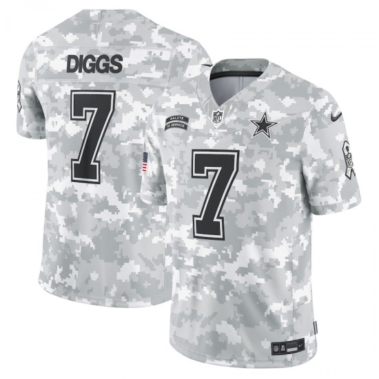 Dallas Cowboys Trevon Diggs Nike 2024 Salute to Service NFL Jersey