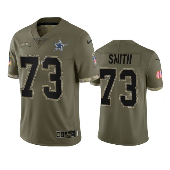 Dallas Cowboys Tyler Smith 73 Nike 2022 Salute to Service NFL Jersey