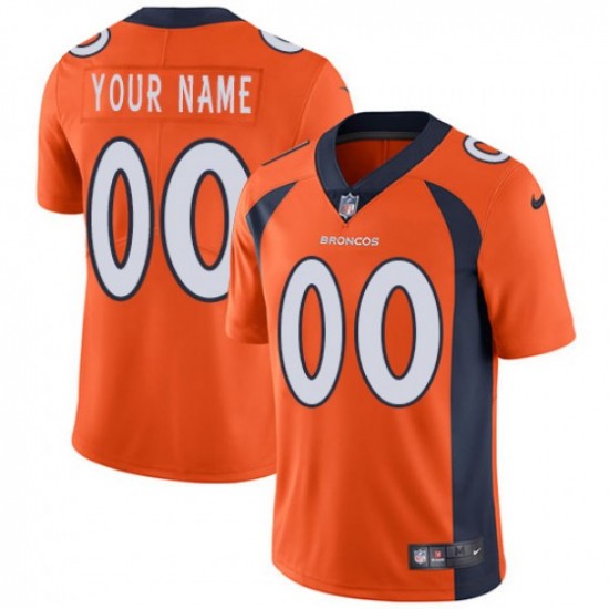Denver Broncos Custom Orange NFL Jersey