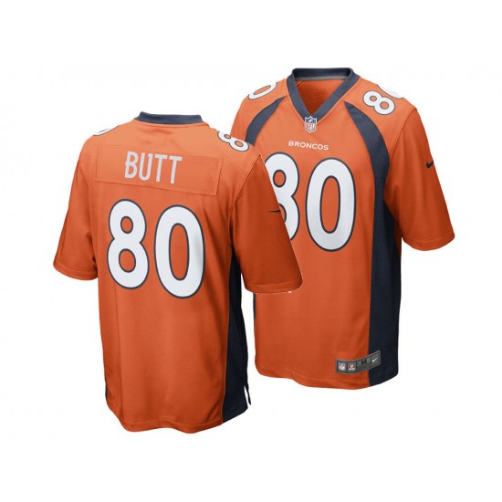 Denver Broncos Jake Butt 80 Nike Orange NFL Jersey