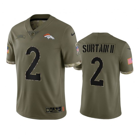 Denver Broncos Patrick Surtain II 2 Nike 2022 Salute to Service NFL Jersey