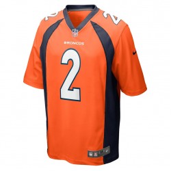 Denver Broncos Patrick Surtain II 2 Nike Orange 2021 Draft NFL Jersey