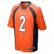 Denver Broncos Patrick Surtain II 2 Nike Orange 2021 Draft NFL Jersey