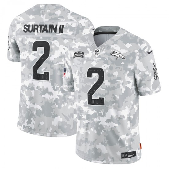 Denver Broncos Patrick Surtain II Nike 2024 Salute to Service NFL Jersey