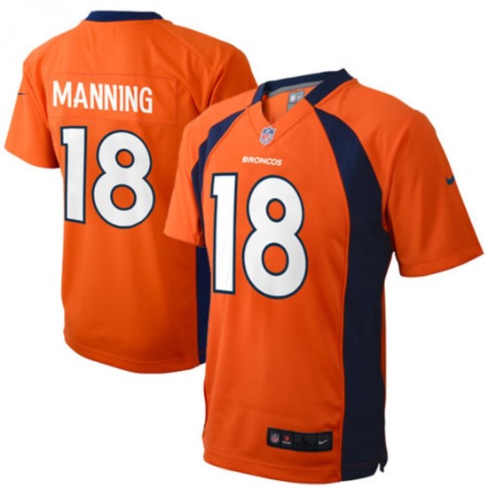 Denver Broncos Peyton Manning 18 Nike Orange NFL Jersey