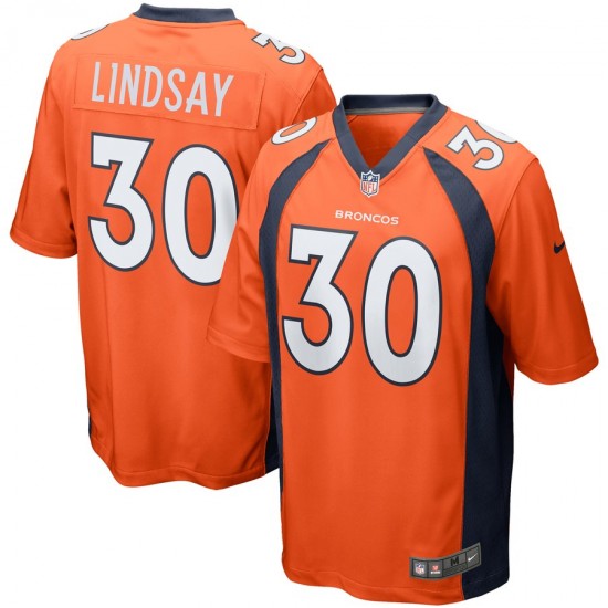 Denver Broncos Phillip Lindsay 30 Nike Orange NFL Jersey