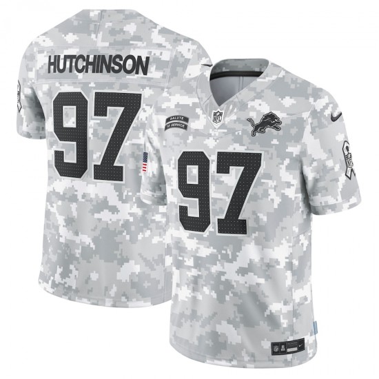 Detroit Lions Aidan Hutchinson Nike 2024 Salute to Service NFL Jersey