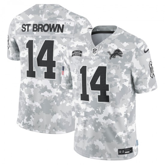 Detroit Lions Amon Ra St. Brown Nike 2024 Salute to Service NFL Jersey