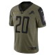Detroit Lions Barry Sanders 20 Nike 2021 Salute to Service NFL Jersey