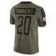 Detroit Lions Barry Sanders 20 Nike 2021 Salute to Service NFL Jersey
