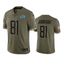 Detroit Lions Calvin Johnson 81 Nike 2022 Salute to Service NFL Jersey Detroit Lions Calvin Johnson 81 Nike 2022 Salute to Service NFL Jersey