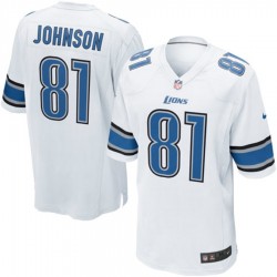 Detroit Lions Calvin Johnson 81 Nike White NFL Jersey Detroit Lions Calvin Johnson 81 Nike White NFL Jersey