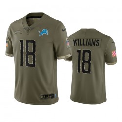 Detroit Lions Jameson Williams 18 Nike 2022 Salute to Service NFL Jersey Detroit Lions Jameson Williams 18 Nike 2022 Salute to Service NFL Jersey