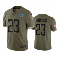 Detroit Lions Mike Hughes 23 Nike 2022 Salute to Service NFL Jersey Detroit Lions Mike Hughes 23 Nike 2022 Salute to Service NFL Jersey
