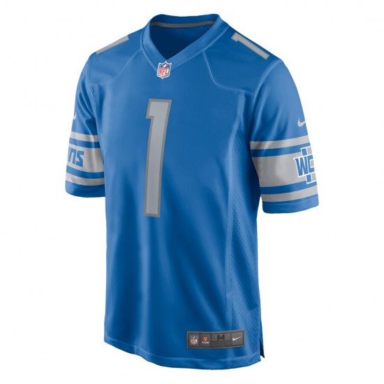 Detroit Lions Penei Sewell 1 Nike Blue 2021 Draft NFL Jersey