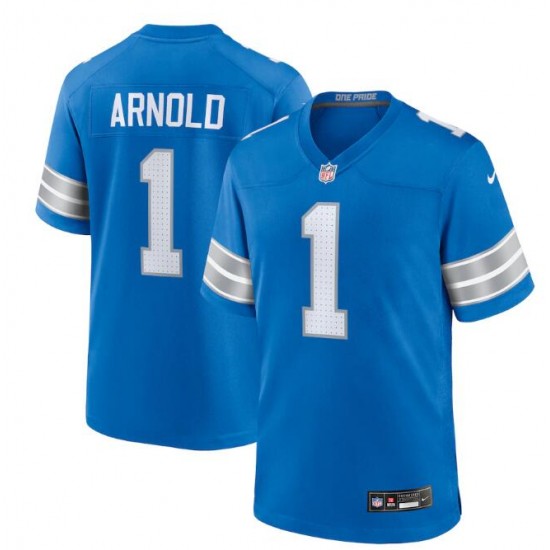Detroit Lions Terrion Arnold Nike Blue 2024 Draft NFL Jersey