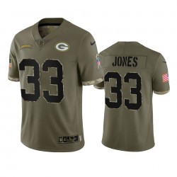 Green Bay Packers Aaron Jones 33 Nike 2022 Salute to Service NFL Jersey Green Bay Packers Aaron Jones 33 Nike 2022 Salute to Service NFL Jersey