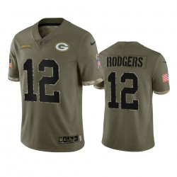 Green Bay Packers Aaron Rodgers 12 Nike 2022 Salute to Service NFL Jersey Green Bay Packers Aaron Rodgers 12 Nike 2022 Salute to Service NFL Jersey