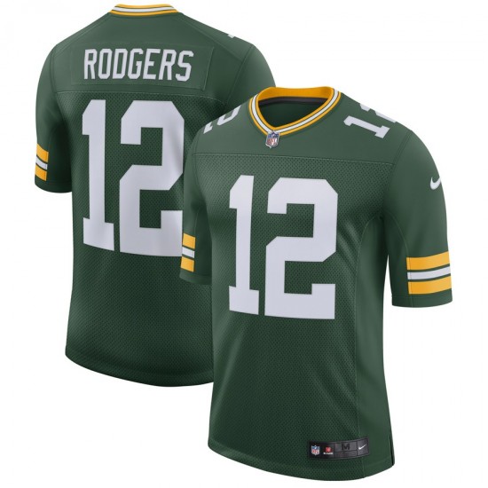 Green Bay Packers Aaron Rodgers 12 Nike Green NFL Jersey