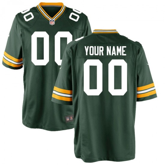 Green Bay Packers Custom Nike Green NFL Jersey