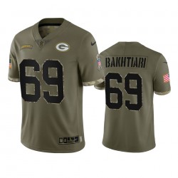 Green Bay Packers David Bakhtiari 69 Nike 2022 Salute to Service NFL Jersey Green Bay Packers David Bakhtiari 69 Nike 2022 Salute to Service NFL Jersey