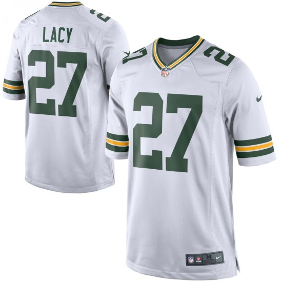 Green Bay Packers Eddie Lacy 27 Nike White NFL Jersey