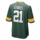 Green Bay Packers Eric Stokes 21 Nike Green 2021 Draft NFL Jersey