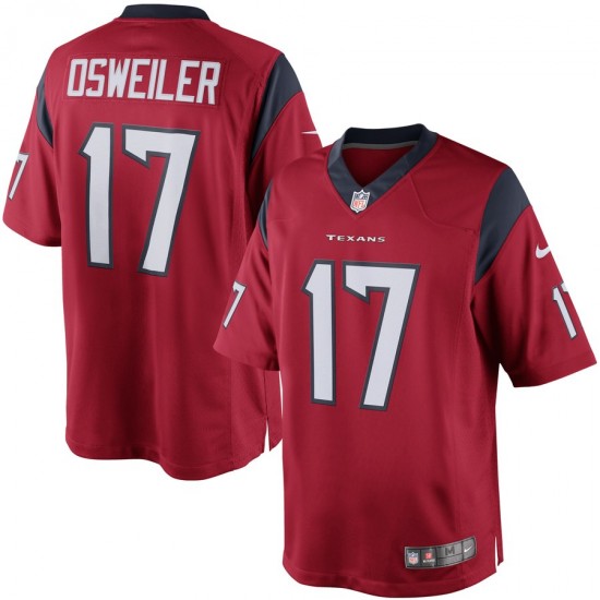 Houston Texans Brock Osweiler 17 Nike Red NFL Jersey