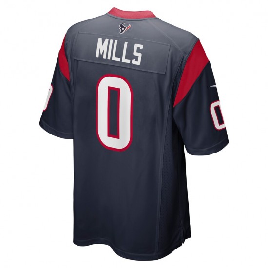 Houston Texans Davis Mills 0 Nike Navy 2021 Draft NFL Jersey